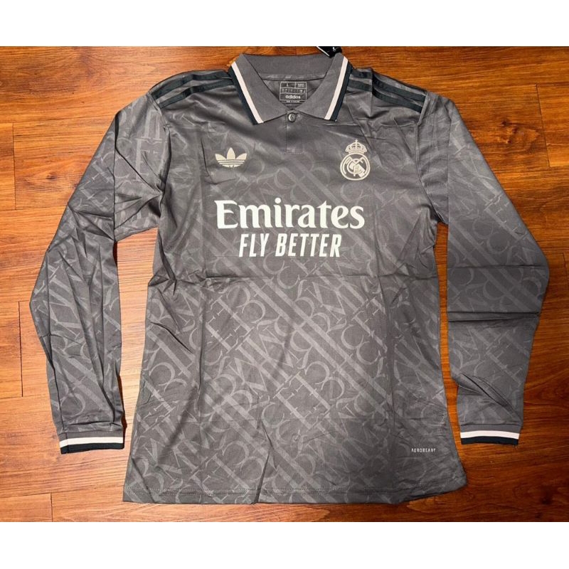 LONG SLEEVE | JERSEY MADRID 3RD THIRD LS NEW 2025 24/25 BAJU JERSEY BOLA GRADE ORIGINAL IMPORT