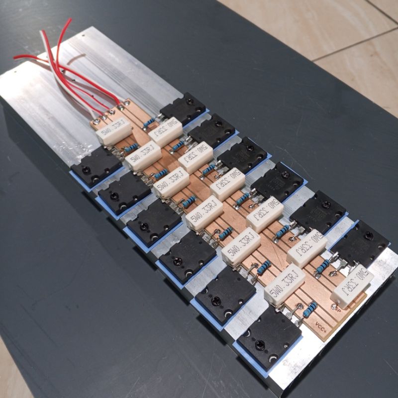 pendingin 30 cm plus final 6 set transistor TOSHIBA tinggal pasang socl driver 506/504