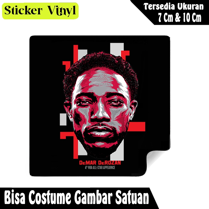 

Radit667 Stiker Sticker Pemain Basket Demar DeRozan Bahan Vynil Tahan Air Bisa Custom Gambar