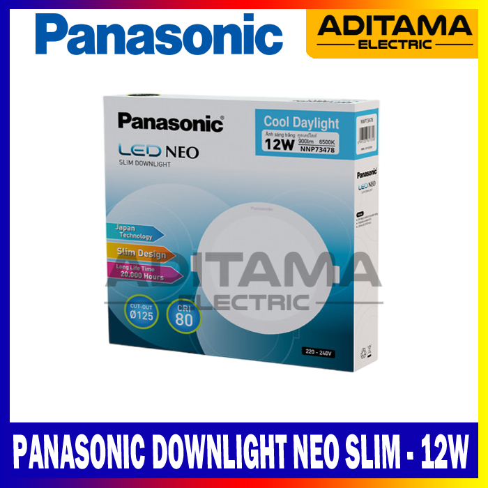 PANASONIC DOWNLIGHT LED NEO SLIM 12WATT 12W 12 WATT