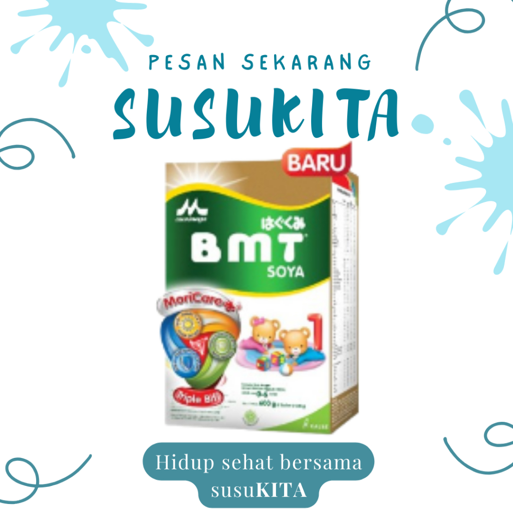 MORINAGA BMT SOYA 0-6 SUSU ALERGI BAYI 0-6 BULAN 600G