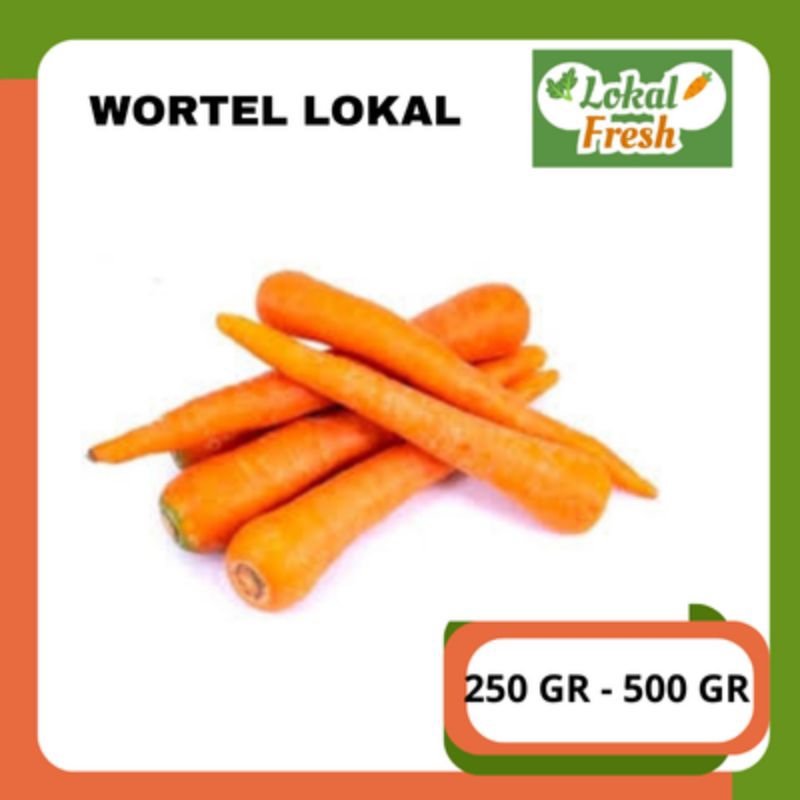 

WORTEL LOKAL | 250GR - 500 GR | LOKAL FRESH SBY