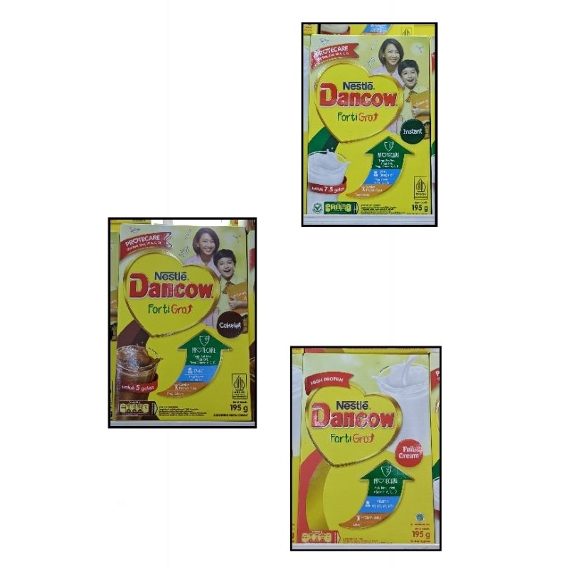 

DANCOW Forti Gro 195 Gram Varian Instant, Full Cream, & Cokelat || Susu Dancow || Susu Dancow 195 Gram || Susu Dancow Full Cream || Susu Dancow Cokelat || Susu Dancow Instant || Susu Bubuk || Susu || Susu Dancow Cokelat 195 Gram || Susu Bubuk || Susu