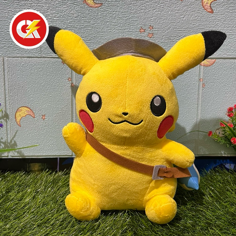 Boneka Plush Size Besar Pokemon Pikachu with wailmer bag pokemon movie koko Original Banpresto