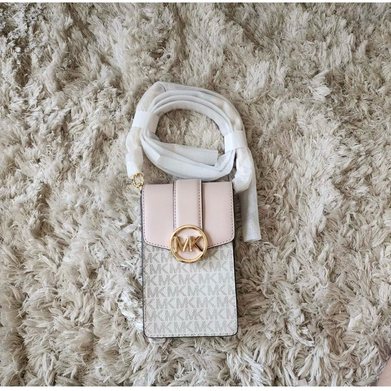 new tas hp phone Michael Kors MK Carmen blush xbody original