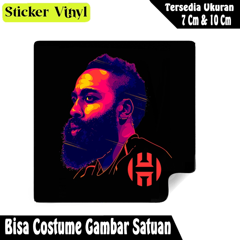 

Radit667 Stiker Sticker Pemain Basket James Harden Bahan Vynil Tahan Air Bisa Custom Gambar