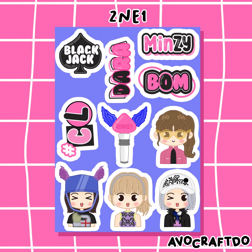 [ AVOCRAFTDO ] Sticker Kpop 2ne1 die cut