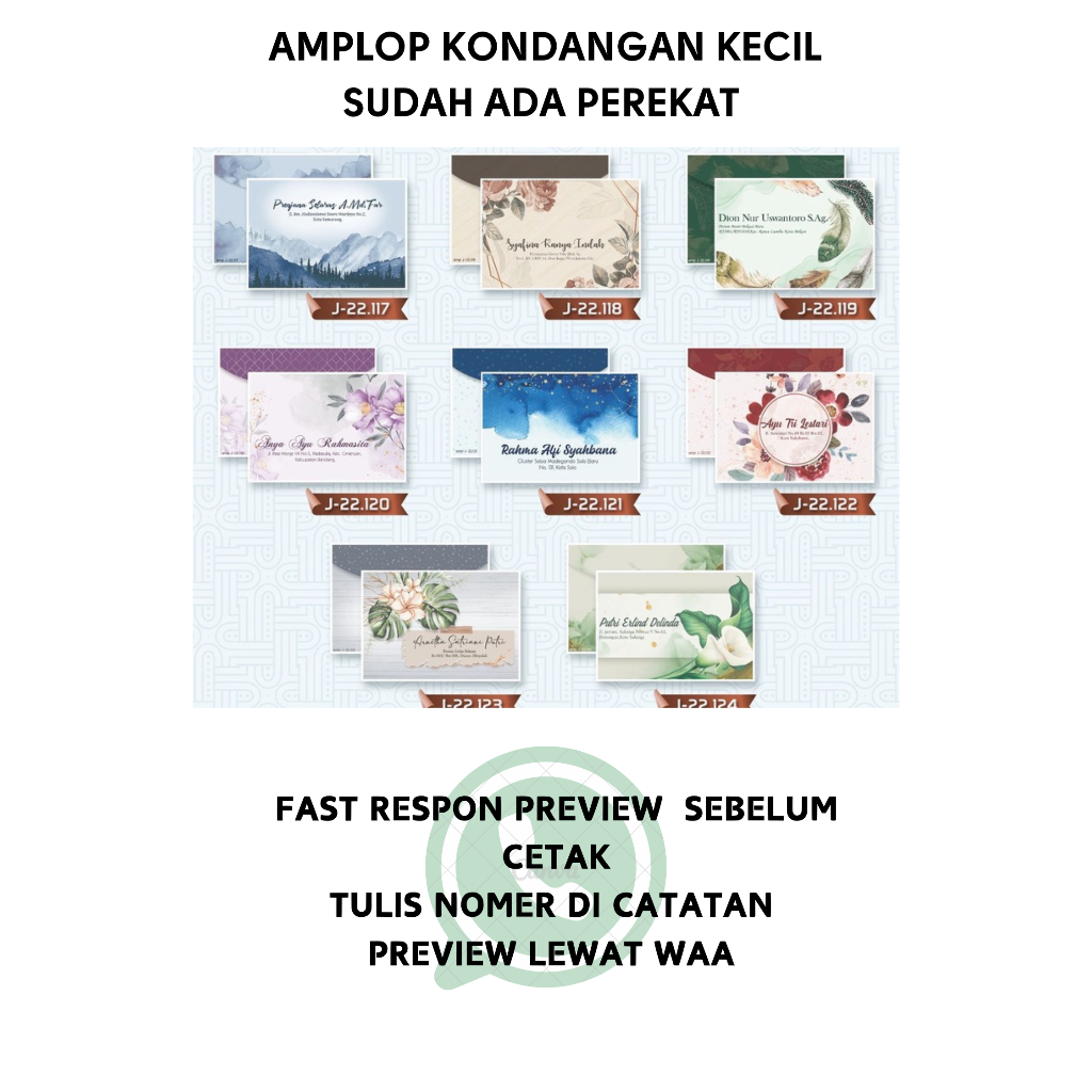 

Amplop kecil costem untuk kondangan sudah ada perekat