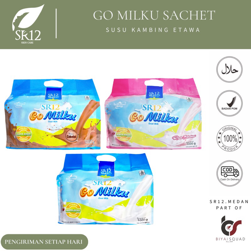 

GO MILKU PACK SR12 ISI 40 SACHET / SUSU KAMBING ETAWA / SUSU KAYA MANFAAT