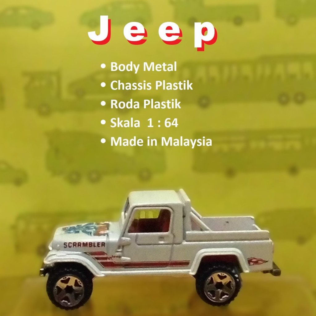 Hot Wheels Loose Jeep Scrambler White