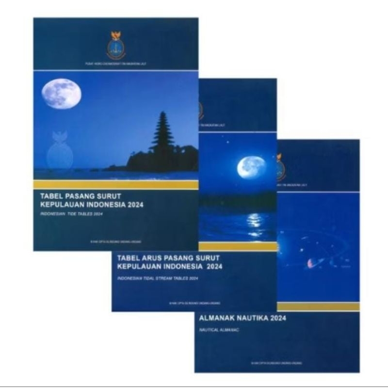 

Buku Pasang Surut Keperluan Indonesia 2024 (1 Set 3 Buku), Pusat 2024