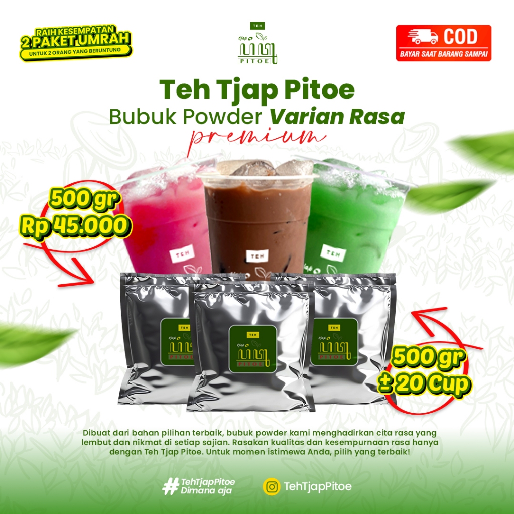 

BUBUK POWDER VARIAN RASA MINUMAN KEKINIAN MINUMAN VIRAL