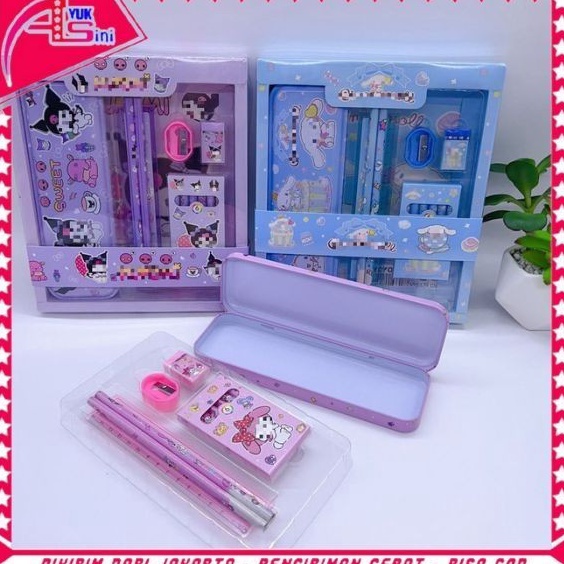 

New Trending AS Paket Alat Tulis Set 7 in 1 Set Stationery 7in1 Karakter Kartun Alat Tulis Anak Sekolah Penghapus Pengaris Kotak Pensil Penggaris Crayon