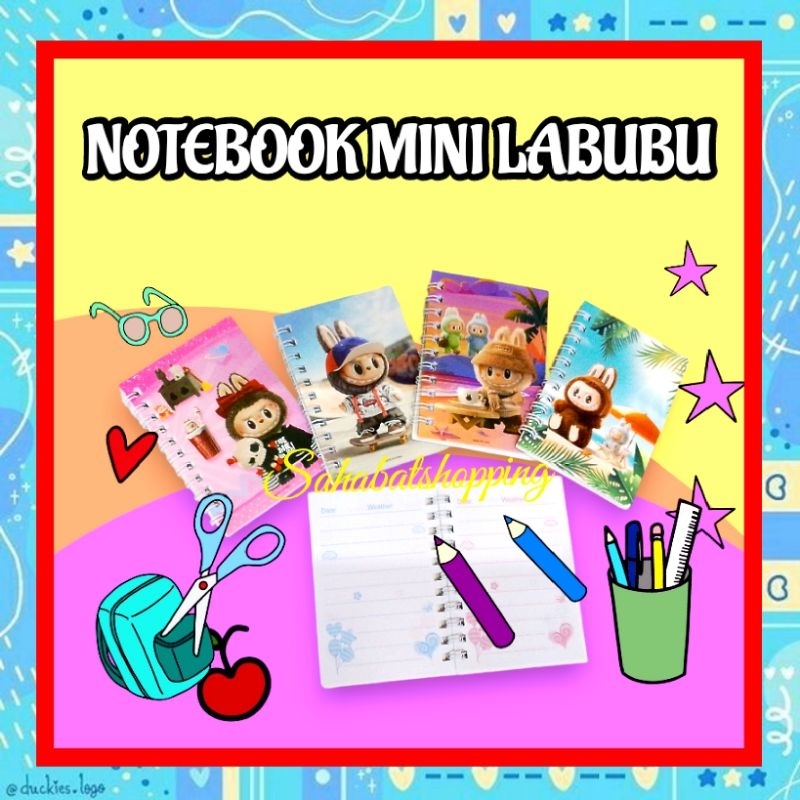 

Sahabat Shopping - Notebook Mini Ring Labubu