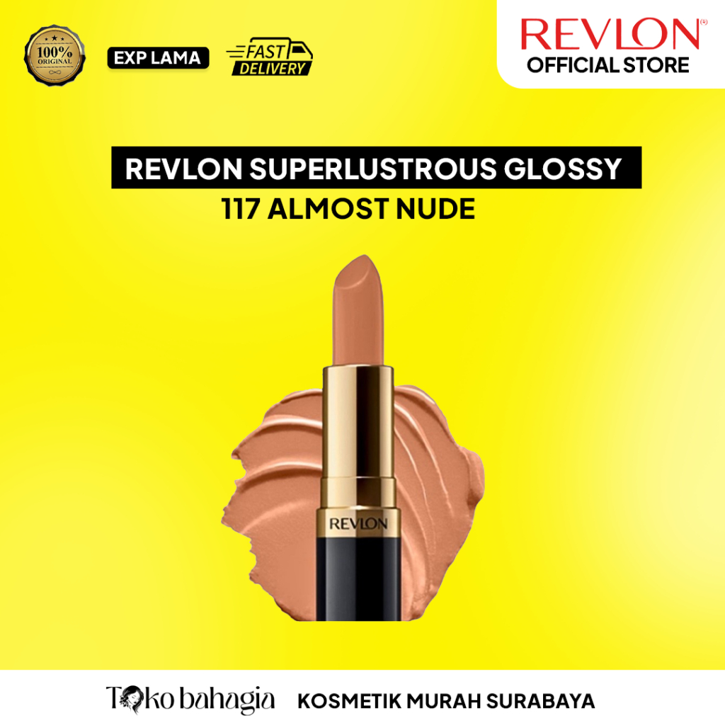 Lipstick Revlon Superlustrous Glossy - 117 Almost Nude ❤️