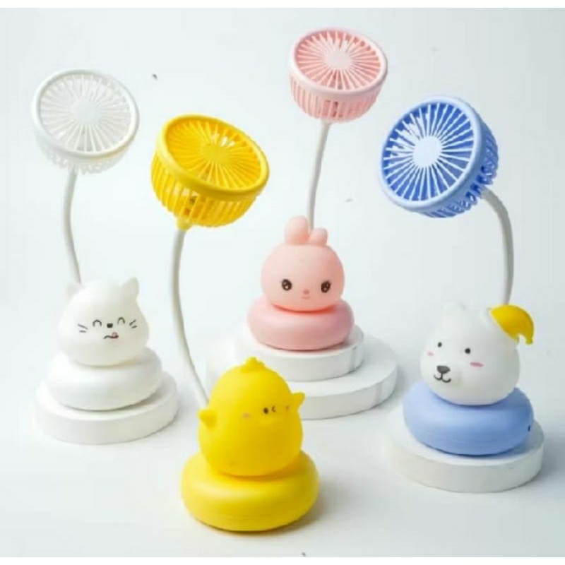 Kipas USB / Mini Fan Charge /Electric Fan baterei charge /  Portable Fan With Lamp