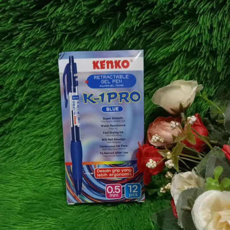

ballpoint kenko K-1 pro biru lusinan murah