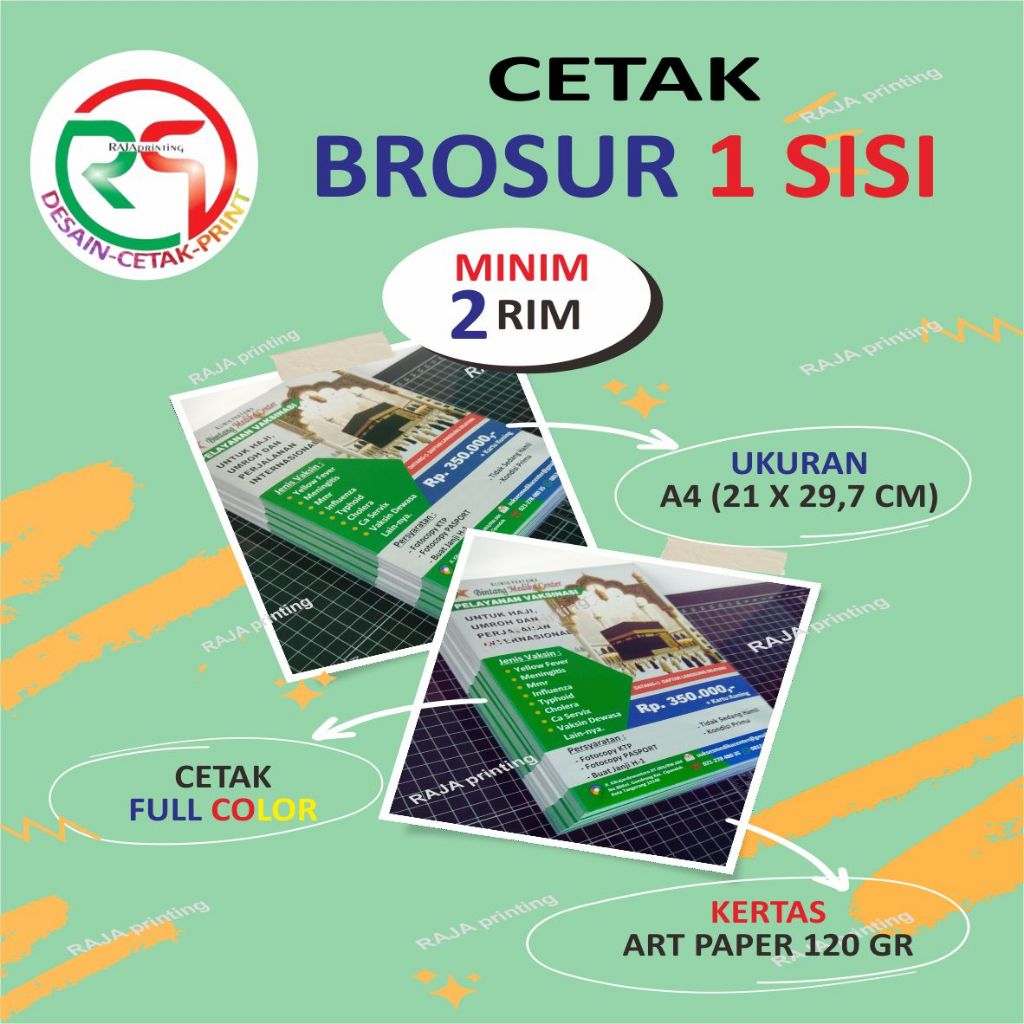 

Cetak Brosur / Brosur A4 (1 Sisi) / Brosur A4 (2 Sisi) Minim 2 rim