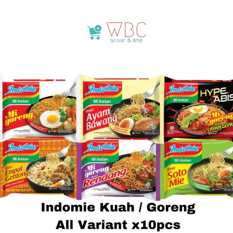 

INDOMIE - SEMUA RASA ALL VARIAN | x10pcs