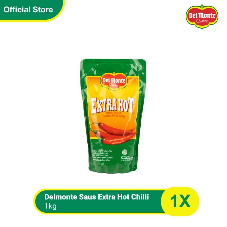 

Saus Sambal Delmonte Extra Pedas Pouch 1Kg
