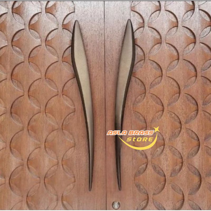 Handle Pintu Rumah Gagang Pintu Rumah Handle Kuningan Aestetic Motif Pedang 60 Cm