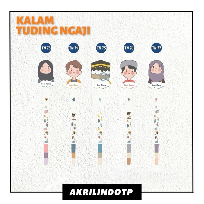 

Tuding Ngaji - Kalam Ngaji - Duding Ngaji Anak Akrilik Custom Nama Free Design
