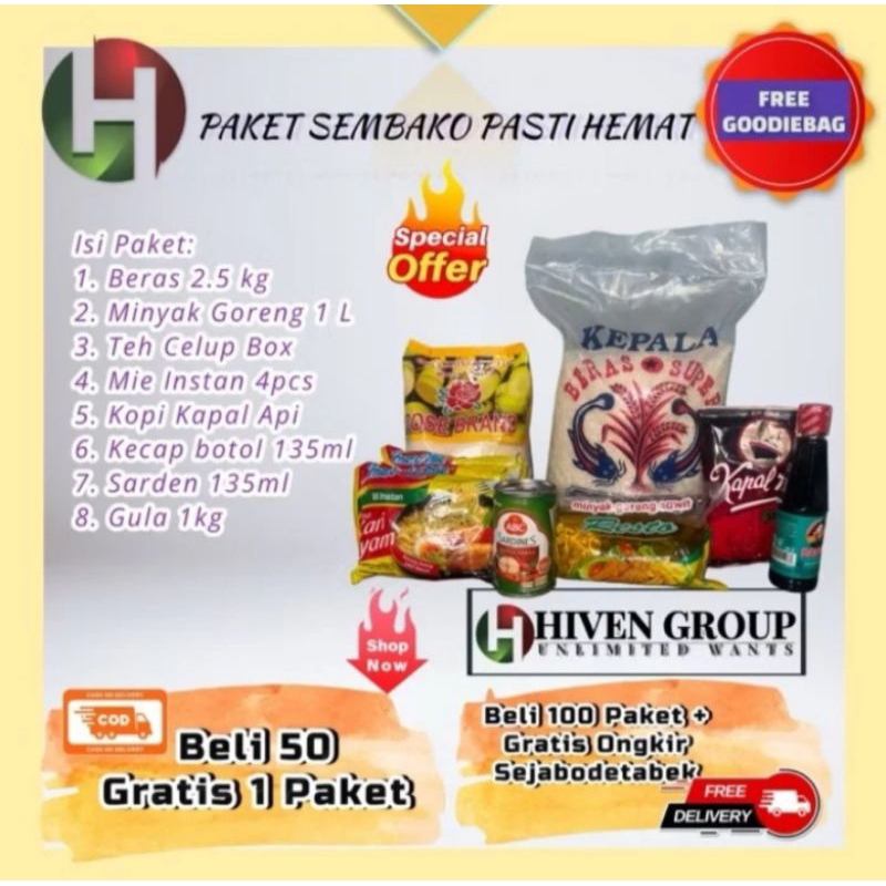

PAKET SEMBAKO PASTI HEMAT