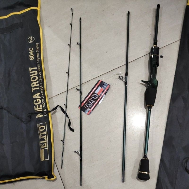 joran carbon ul elito mega trout 604 654 type bc travel rod