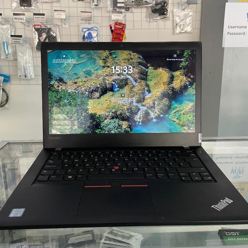 LENOVO THINKPAD T470 - i5-6200U - RAM 8GB - SSD 256GB - SEKEN/BEKAS