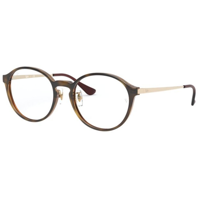 Ray-Ban Frame Round Acetate RX 7178D 2012 51 Tortoise Gold