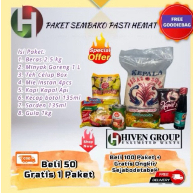 

PAKET SEMBAKO PASTI HEMAT