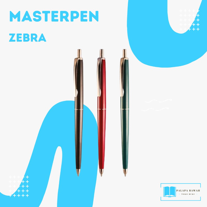 

ZEBRA Masterpen Pulpen Pena 0.7mm Retractable Ballpoint Pen Classic Design Alat Tulis