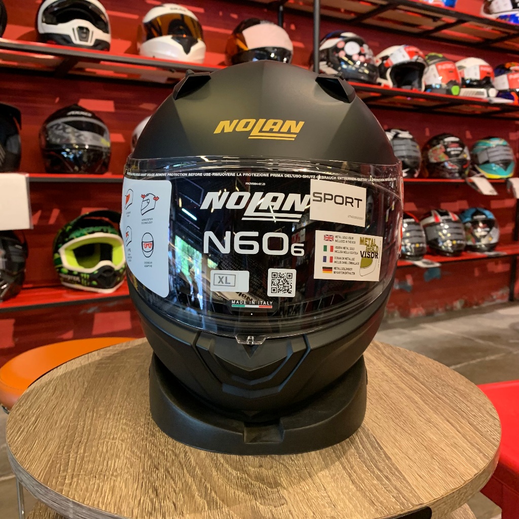 Helm Full Face Nolan N60-6 Sport Matte Black Original