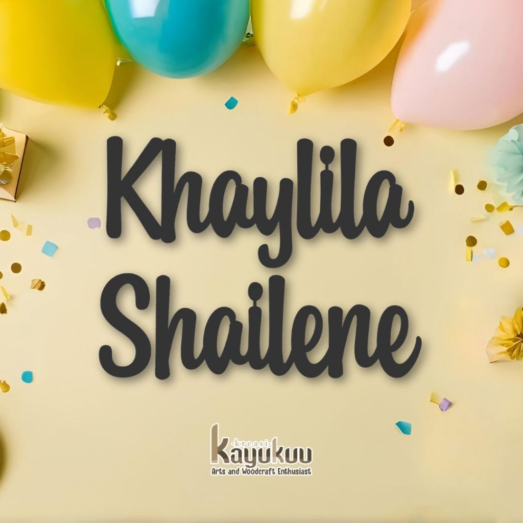 Kreasikayukuu [HARGA PERHURUF] Dekorasi Kertas Jasmine Tulisan Nama Dekorasi Ulang Tahun Pesta