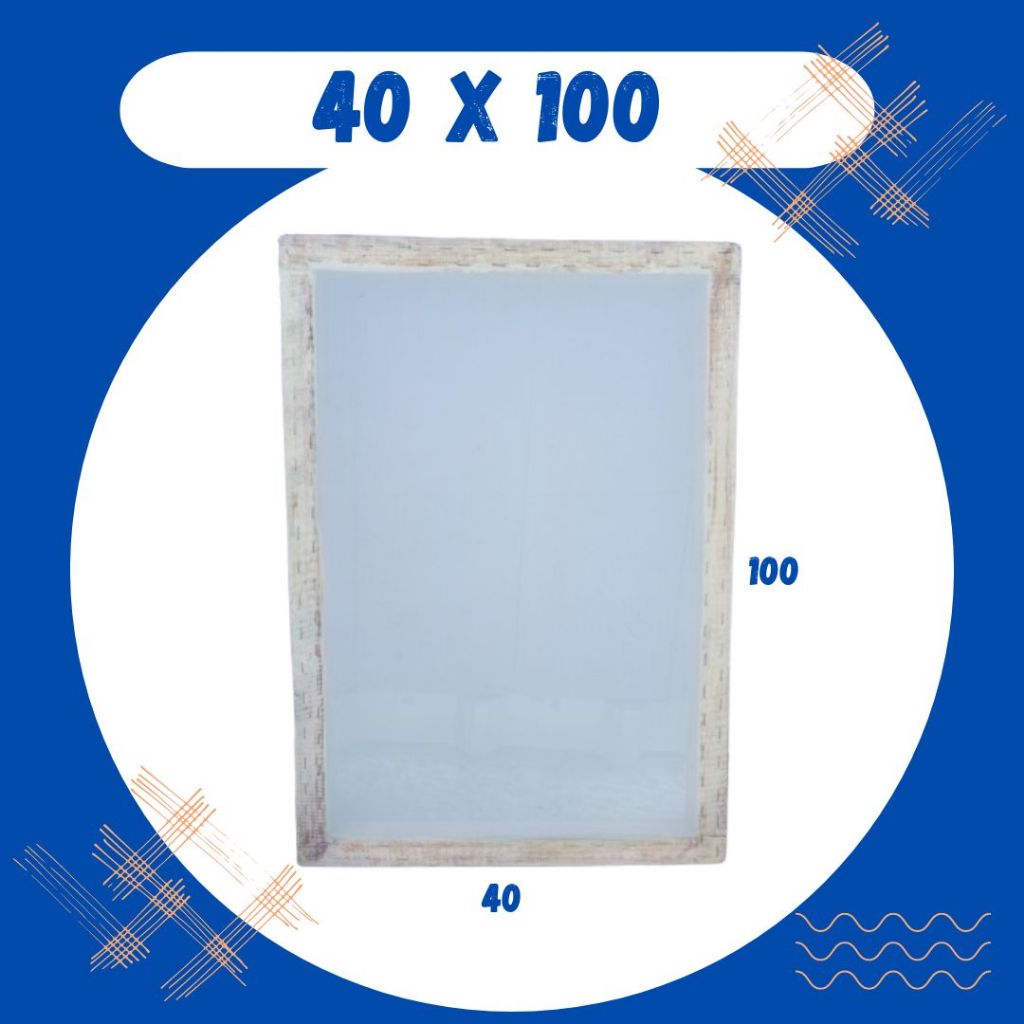 

Screen Sablon Kuning / Putih 40x100 T48, T54, T61, T77, T90, T120 , T150, T165, T180 Screen Sablon Kayu