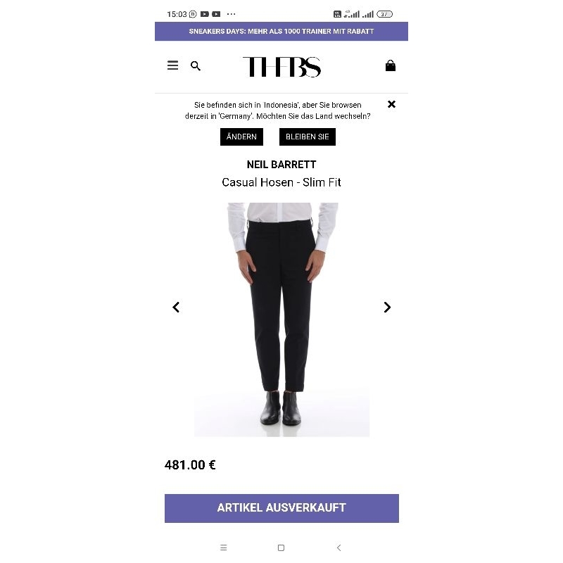 Celana Neil Barrett Second