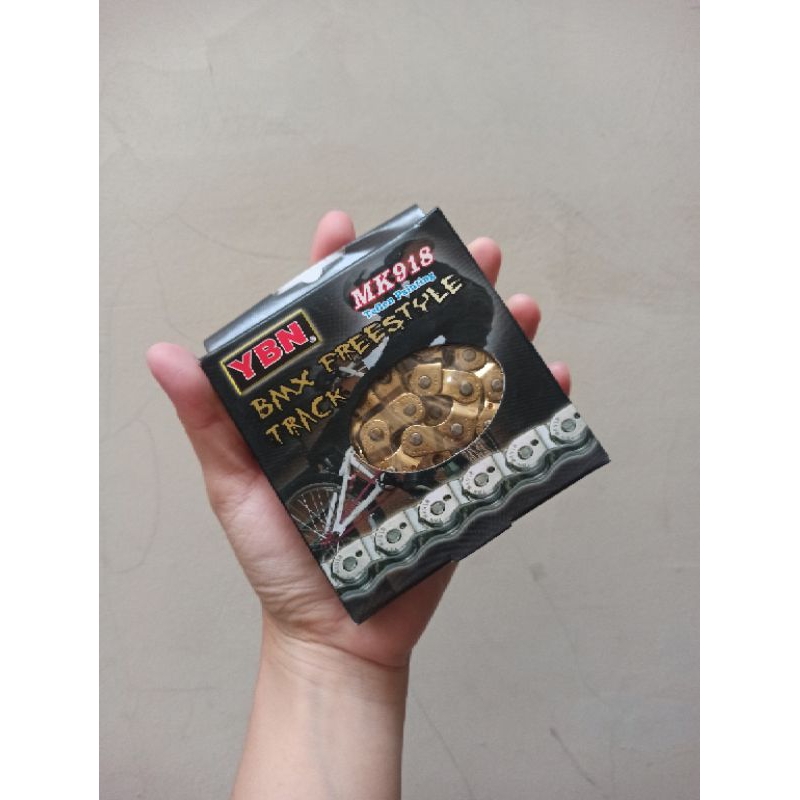 Chain / Rantai Sepeda YBN - BMX Freestyle Track (MK918) Gold
