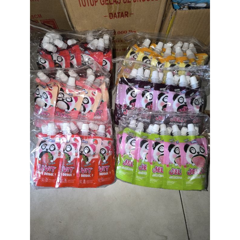 

Minuman Jeli JELLVIT Rasa Leci Cola Anggur Jambu Stroberi Mangga