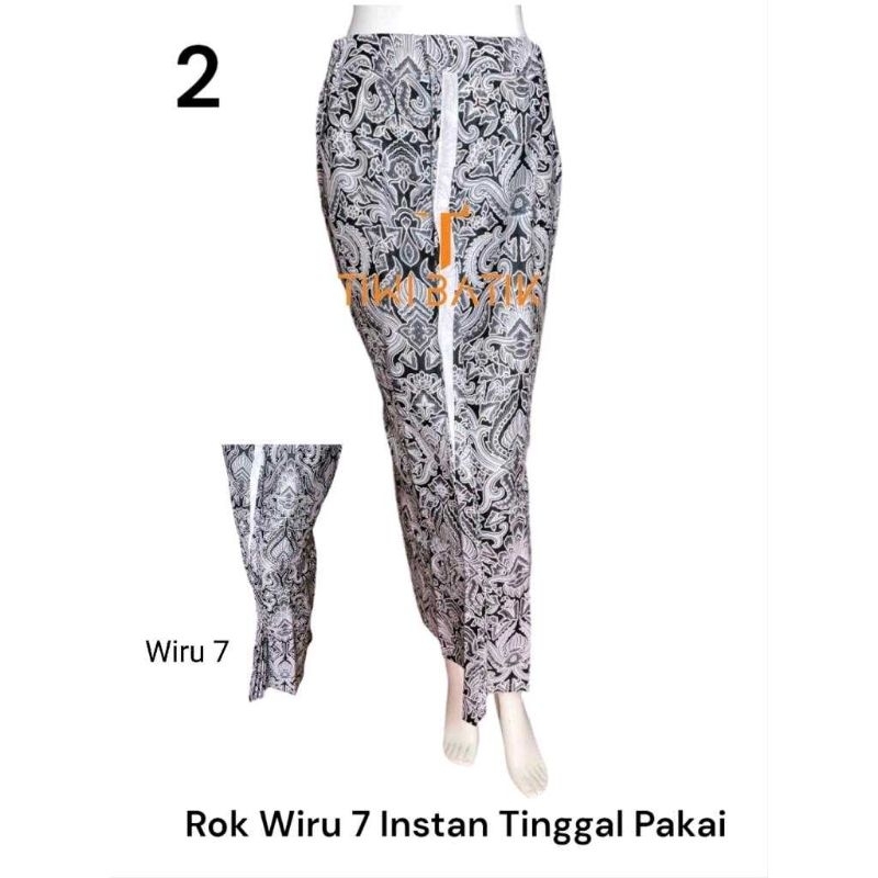 Rok Jarik Wiru 7 Wanita Hitam Katun Halus