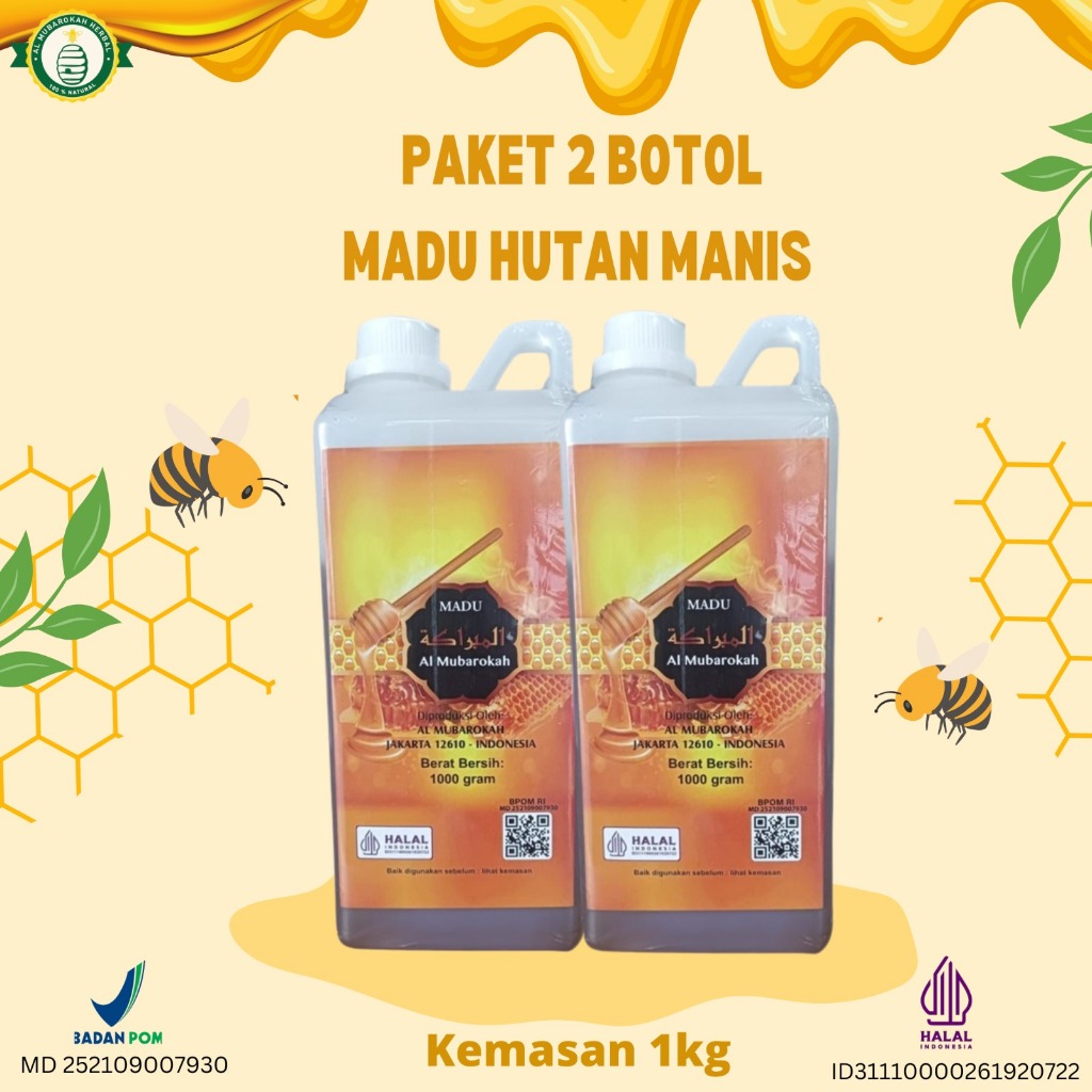 

AL MUBAROKAH - Paket Isi 2 Madu Hutan Al Mubarokah Kemasan 1Kg