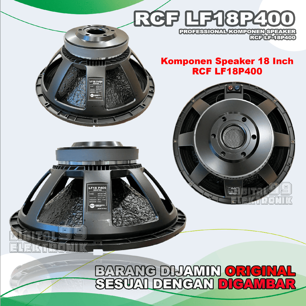 Komponen Speaker 18 Inch RCF LF18P400 | LF-18P400 | LF 18 P400 Grade A
