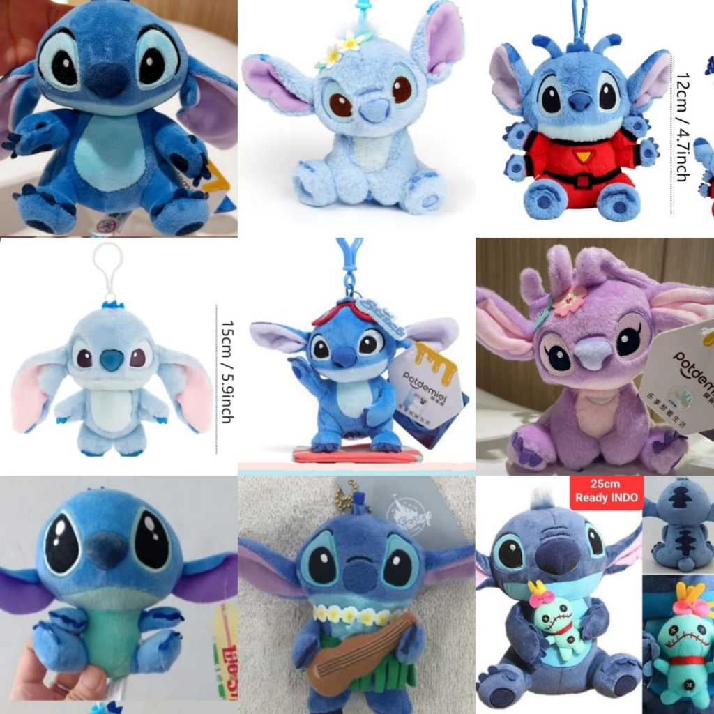 Boneka Stitch Disney Original / gantungan kunci stitch ori disney lilo n stitch mini import potdamie