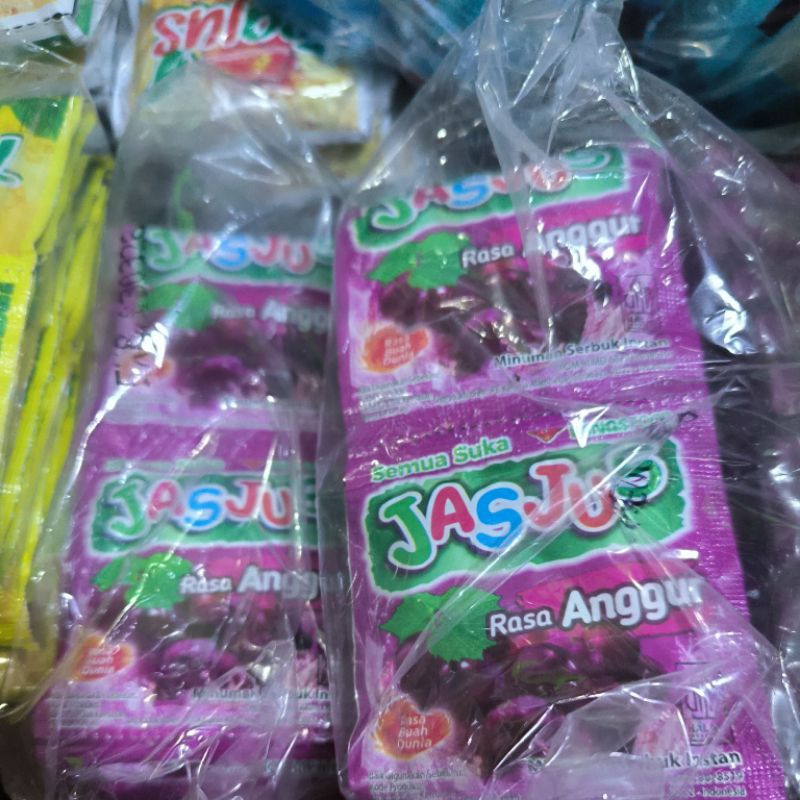 

1 Pak Jasjus Rasa Anggur isi 5 Renceng x 10 Sachet x 8 Gram