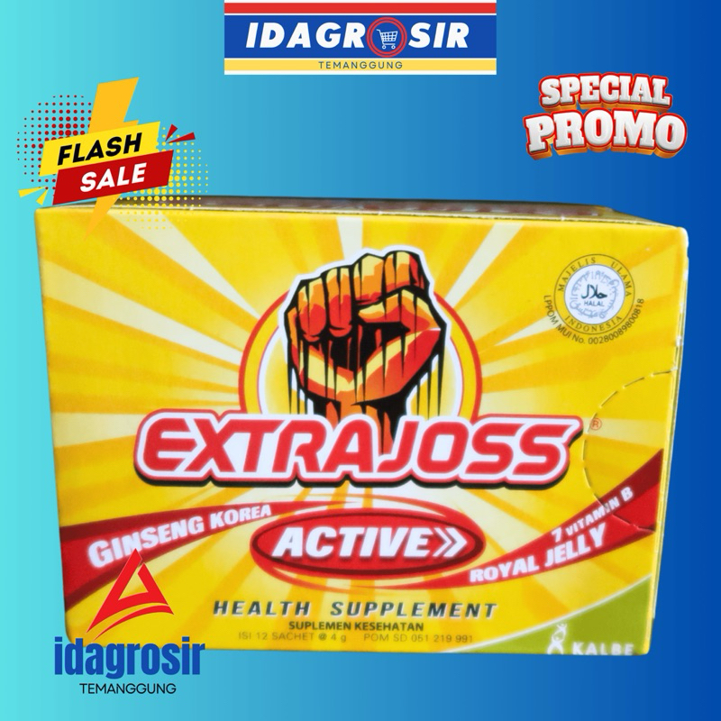 

EXTRA JOSS ACTIVE ENERGY DRINK 1 PAK 12 SACHET 12 GR