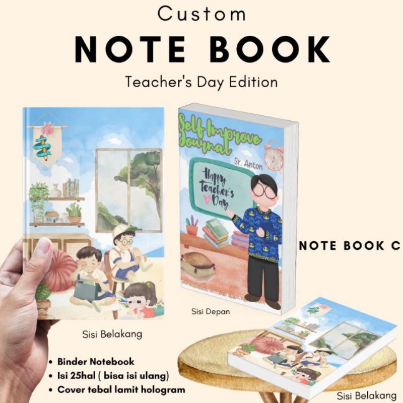 

Note Book Kado Hari Guru,Teacher's Day Gift