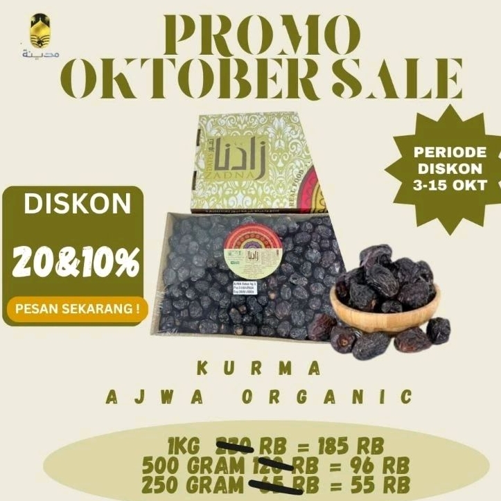 

KURMA AJWA 1000,500,250 GRAM