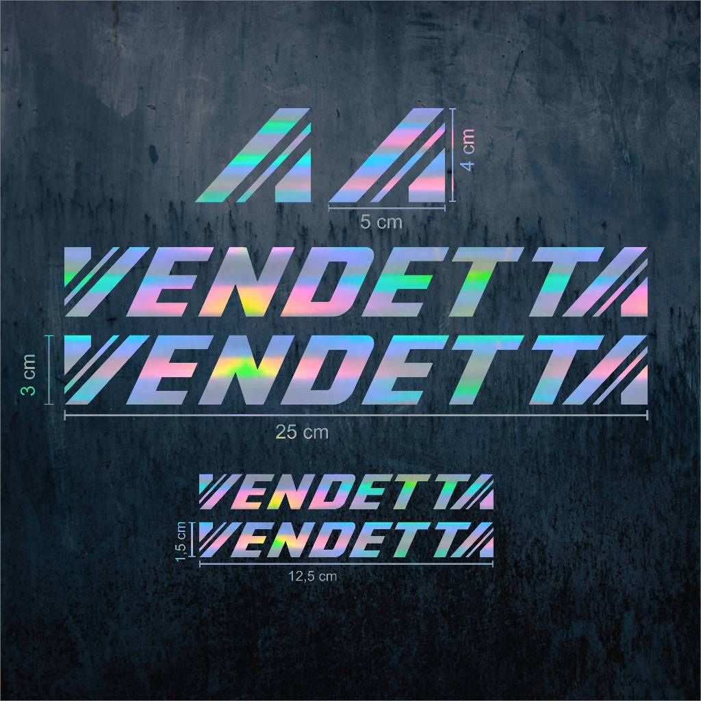 Stiker Frame Sepeda Fixie Vendetta Cutting Sticker Fixie