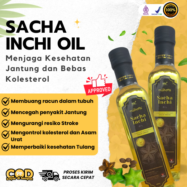 

Sacha Inchi Oil - Menurunkan Kolesterol Jahat (LDL) & Menjaga Kesehatan Jantung