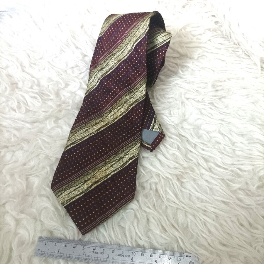 dasi Jun Men Jacquard stripes art pattern silk necktie