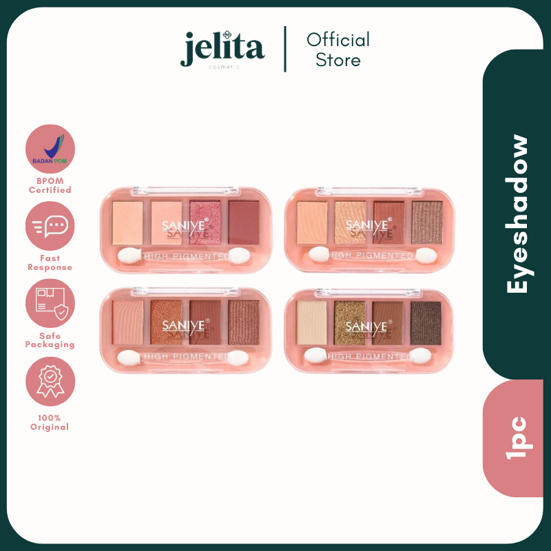 Jelita Cosmetics - Saniye Eyeshadow Palette 4 Colors E0459